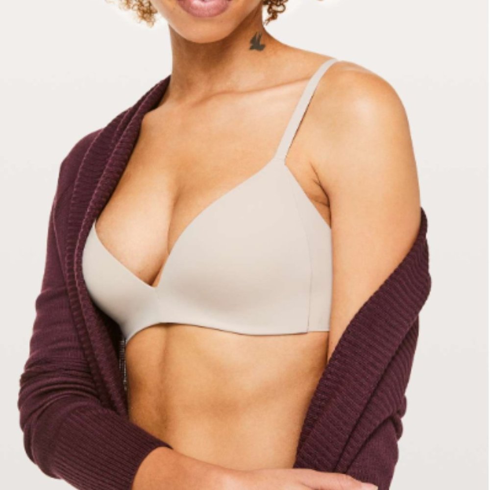 Lululemon Bra 36 C Nude Wireless Adjustable Strap Take Shape Padded
